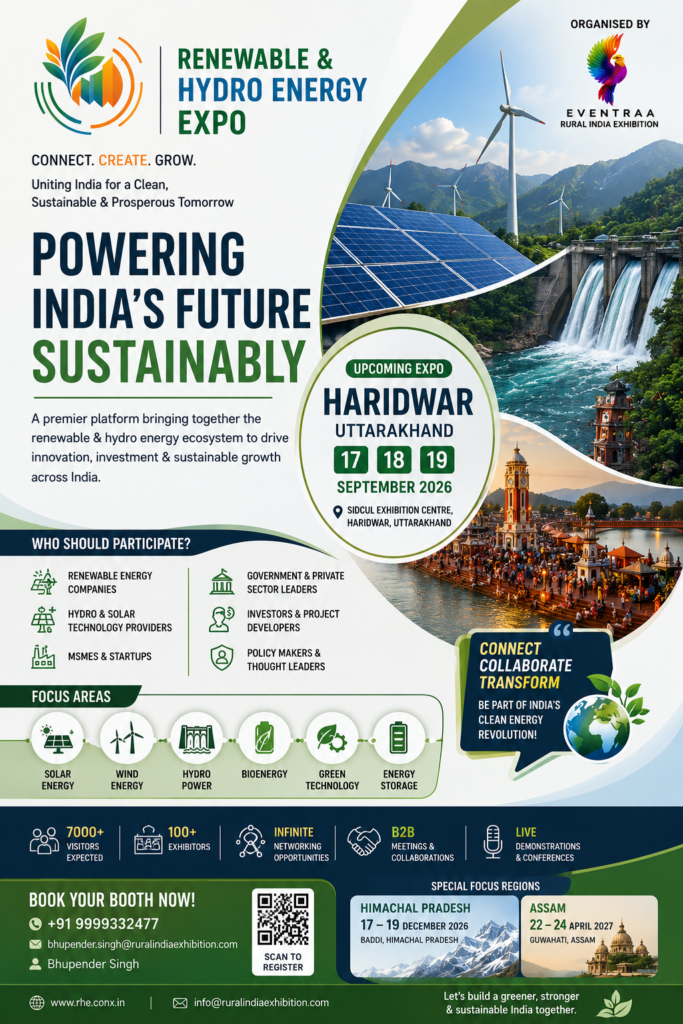 Read more about the article Renewable Energy Expo India 2026 – Hydro & Green Energy Expo Haridwar