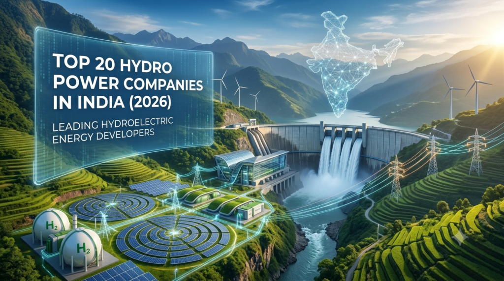 Top Hydro Power Companies in India 2026 featuring hydroelectric dams and renewable energy projects